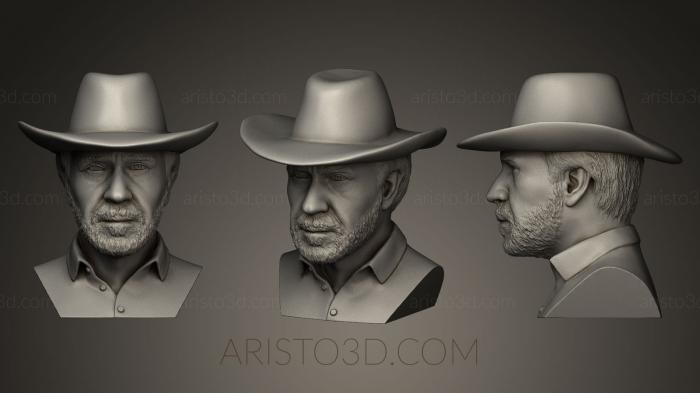 Busts and bas-reliefs of famous people (BUSTC_0104) 3D model for CNC machine